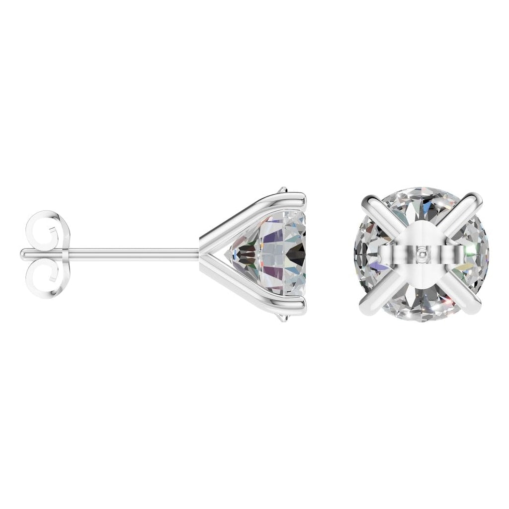EA-2998 White Gold Earrings SET - ANGLE