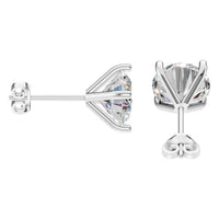 EA-2998 White Gold Earrings SET - Side View