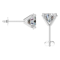 EA-2998 White Gold Earrings SET - BACK
