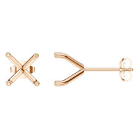 EA-2998 Rose Gold Earrings UNSET - Main View