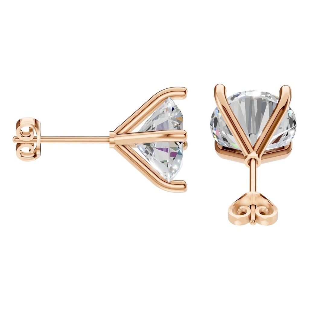EA-2998 Rose Gold Earrings SET - Side View