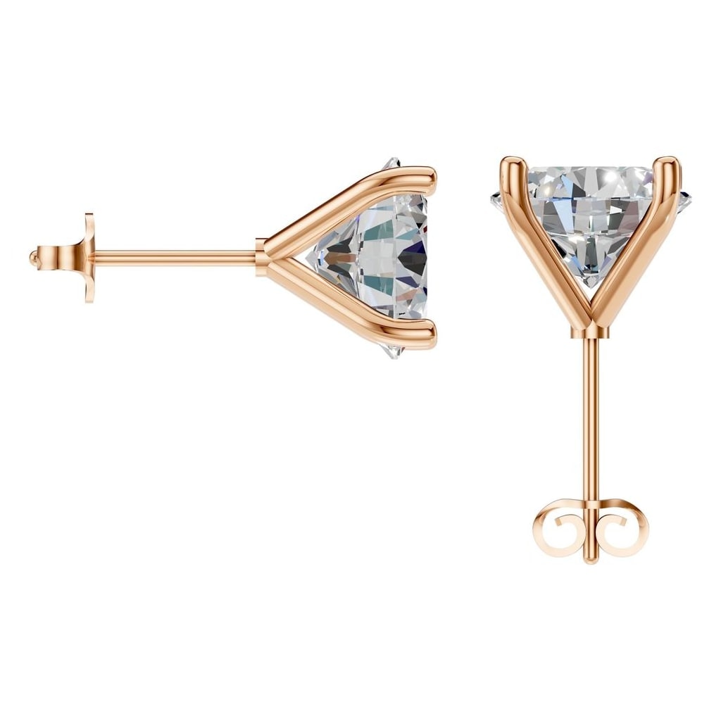 EA-2998 Rose Gold Earrings SET - BACK