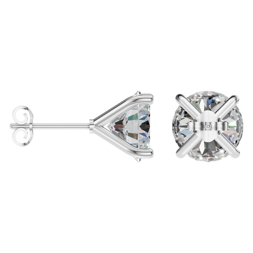 EA-2998 White Gold Earrings SET - ANGLE