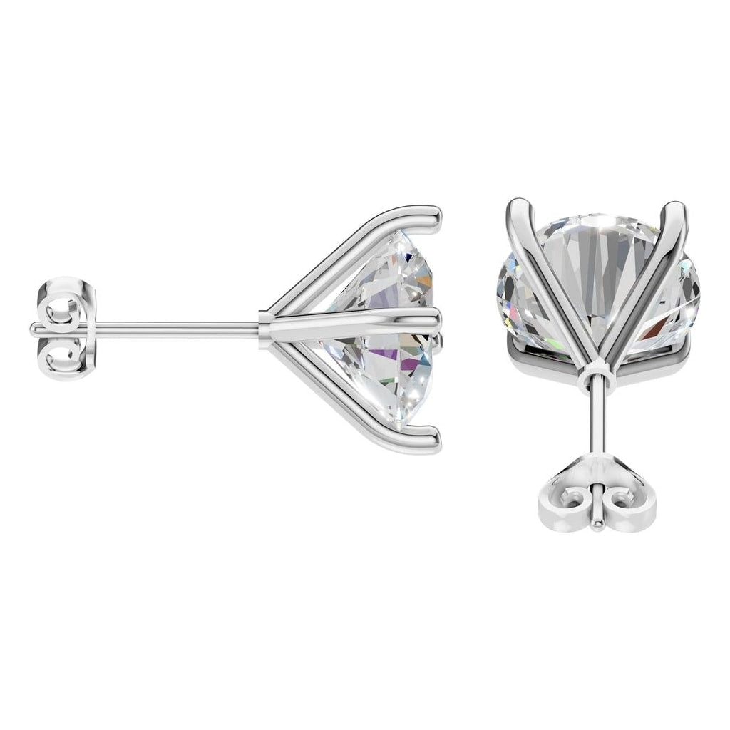 EA-2998 White Gold Earrings SET - Side View