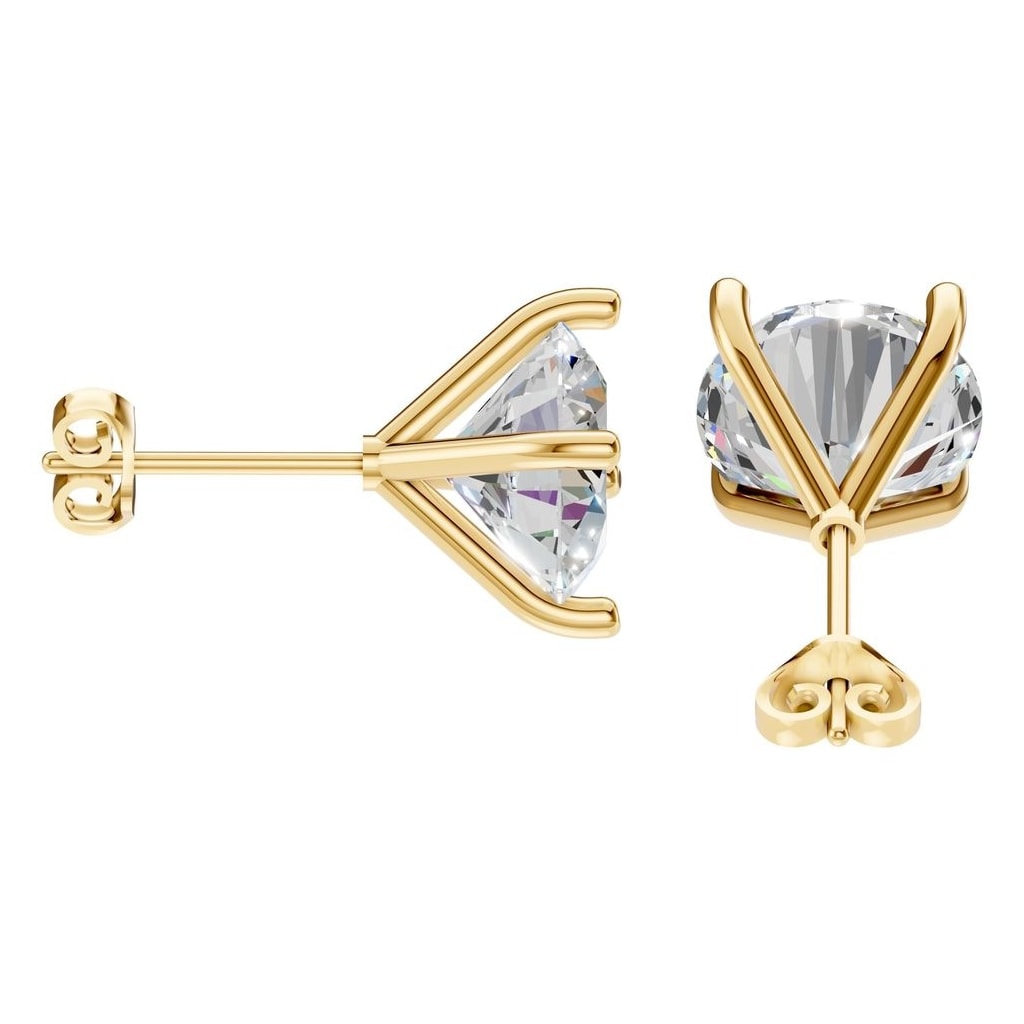 EA-2998 Yellow Gold Earrings SET - Side View
