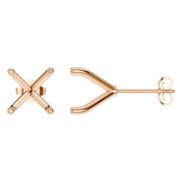 EA-2998 Rose Gold Earrings UNSET - Main View