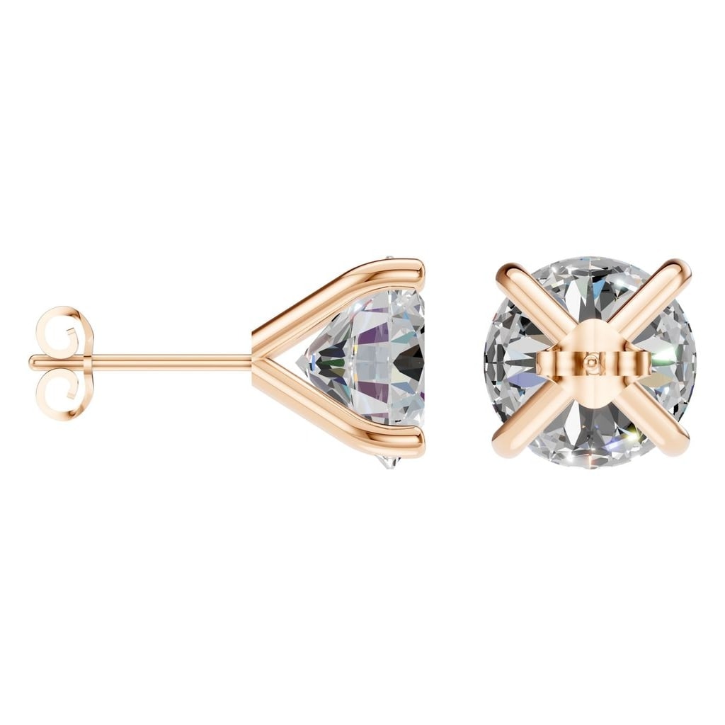 EA-2998 Rose Gold Earrings SET - ANGLE