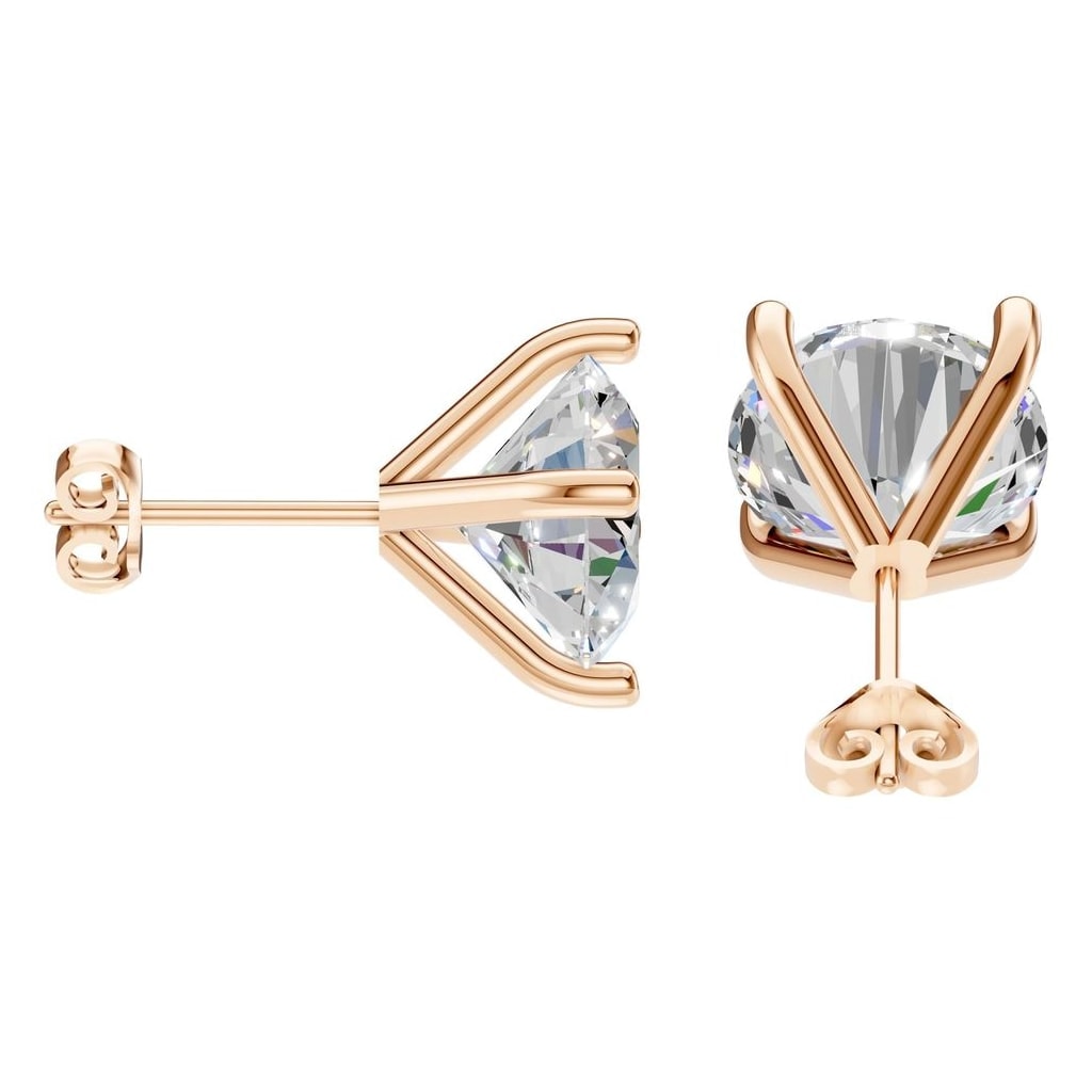 EA-2998 Rose Gold Earrings SET - Side View