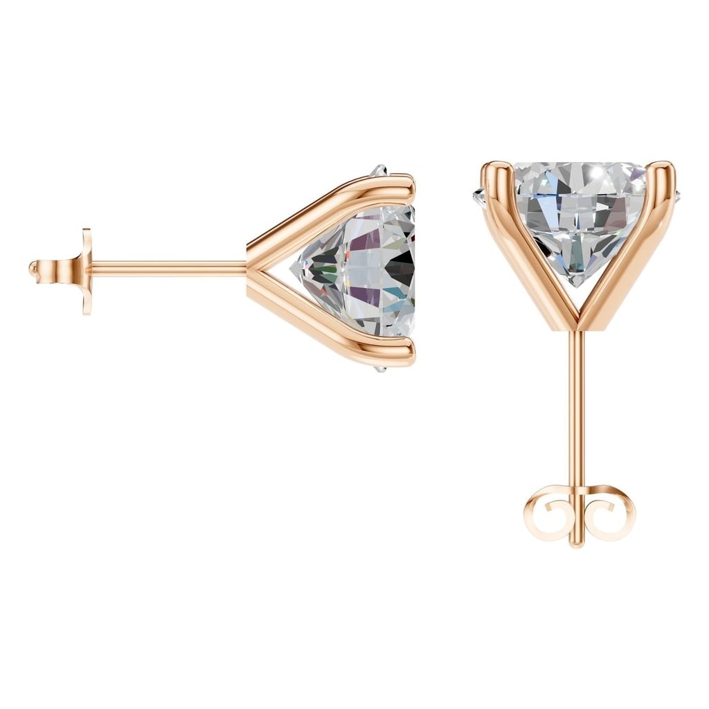 EA-2998 Rose Gold Earrings SET - BACK