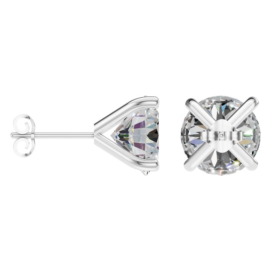 EA-2998 White Gold Earrings SET - ANGLE