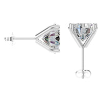 EA-2998 White Gold Earrings SET - BACK