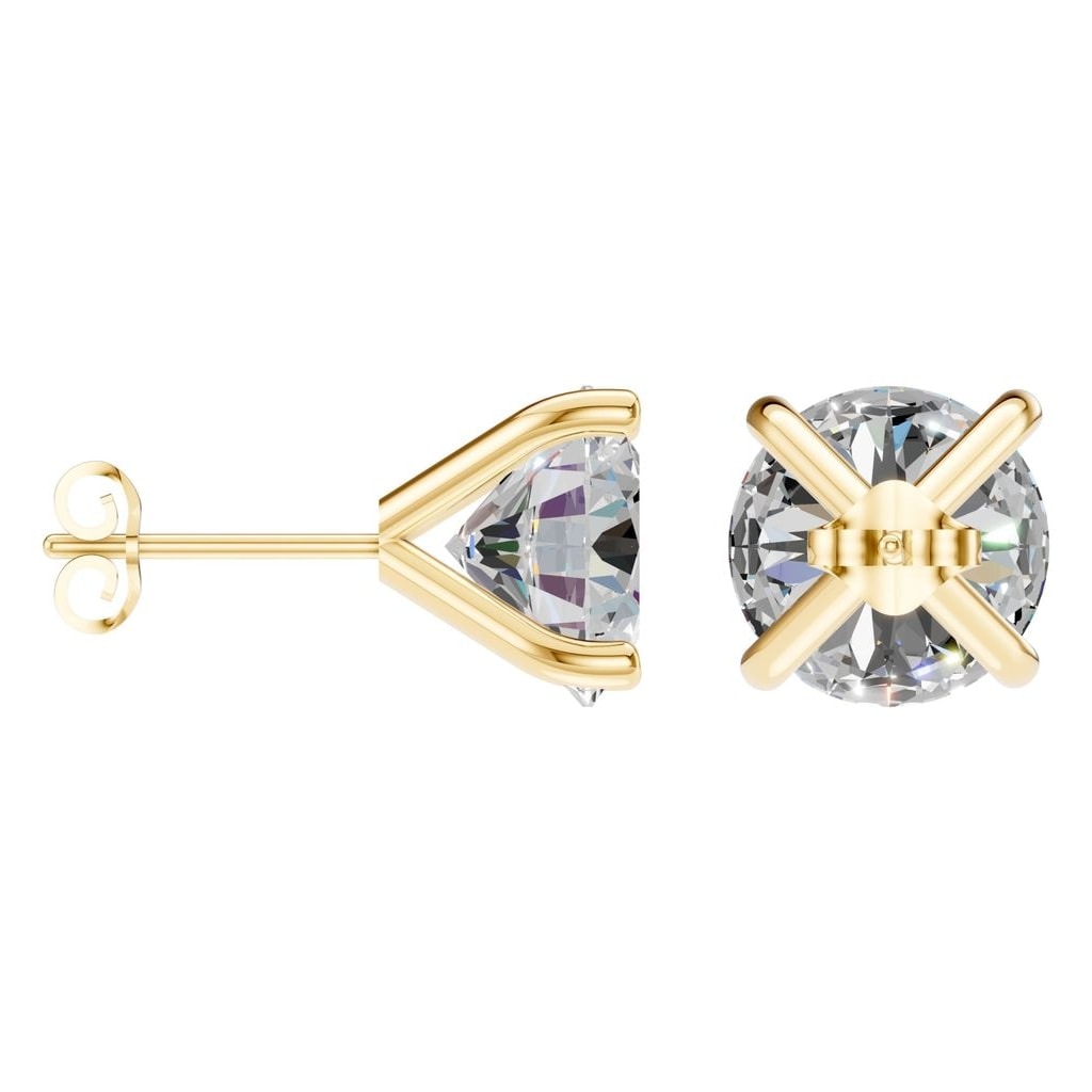 EA-2998 Yellow Gold Earrings SET - ANGLE