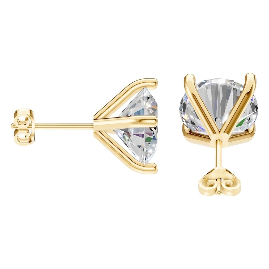EA-2998 Yellow Gold Earrings SET - Side View