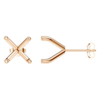 EA-2998 Rose Gold Earrings UNSET - Main View