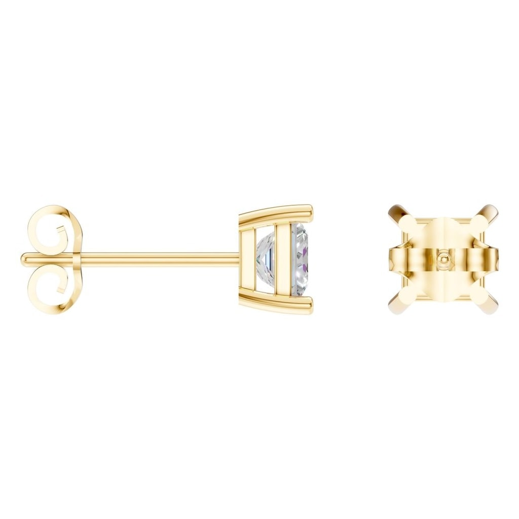 EA-3278 Yellow Gold Earrings SET - ANGLE