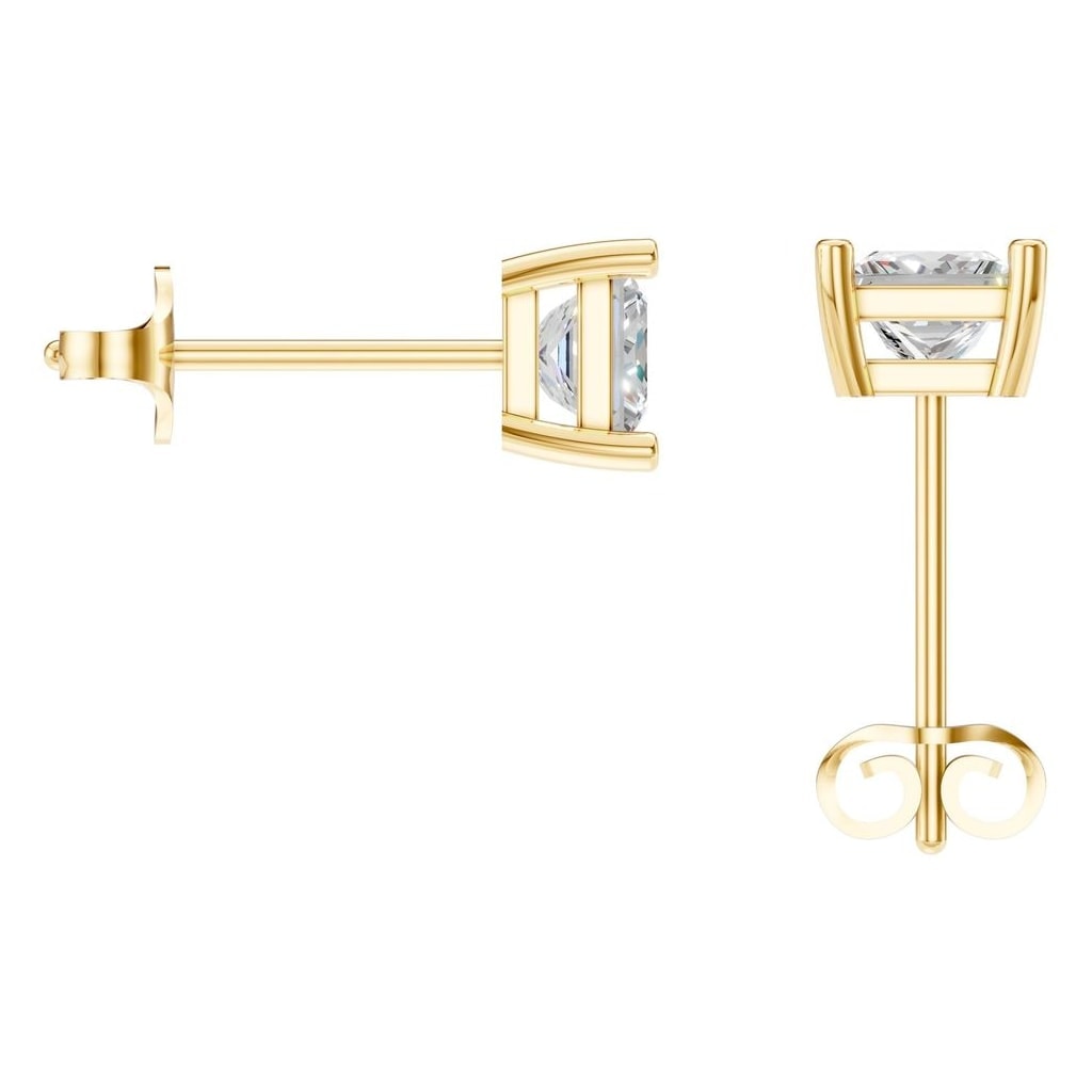 EA-3278 Yellow Gold Earrings SET - BACK