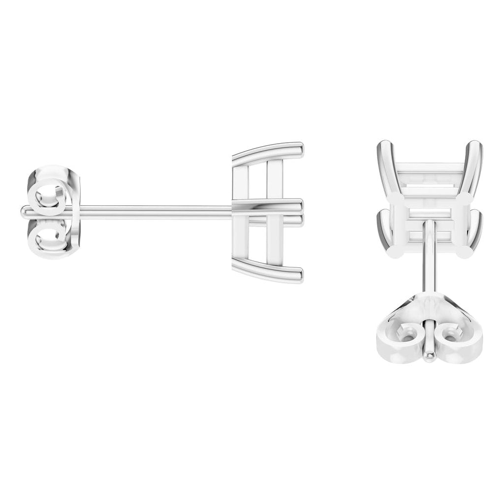 EA-3278 White Gold Earrings UNSET - Side View