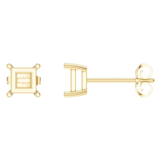EA-3278 Yellow Gold Earrings UNSET - Main View