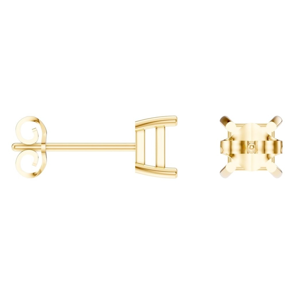 EA-3278 Yellow Gold Earrings UNSET - ANGLE