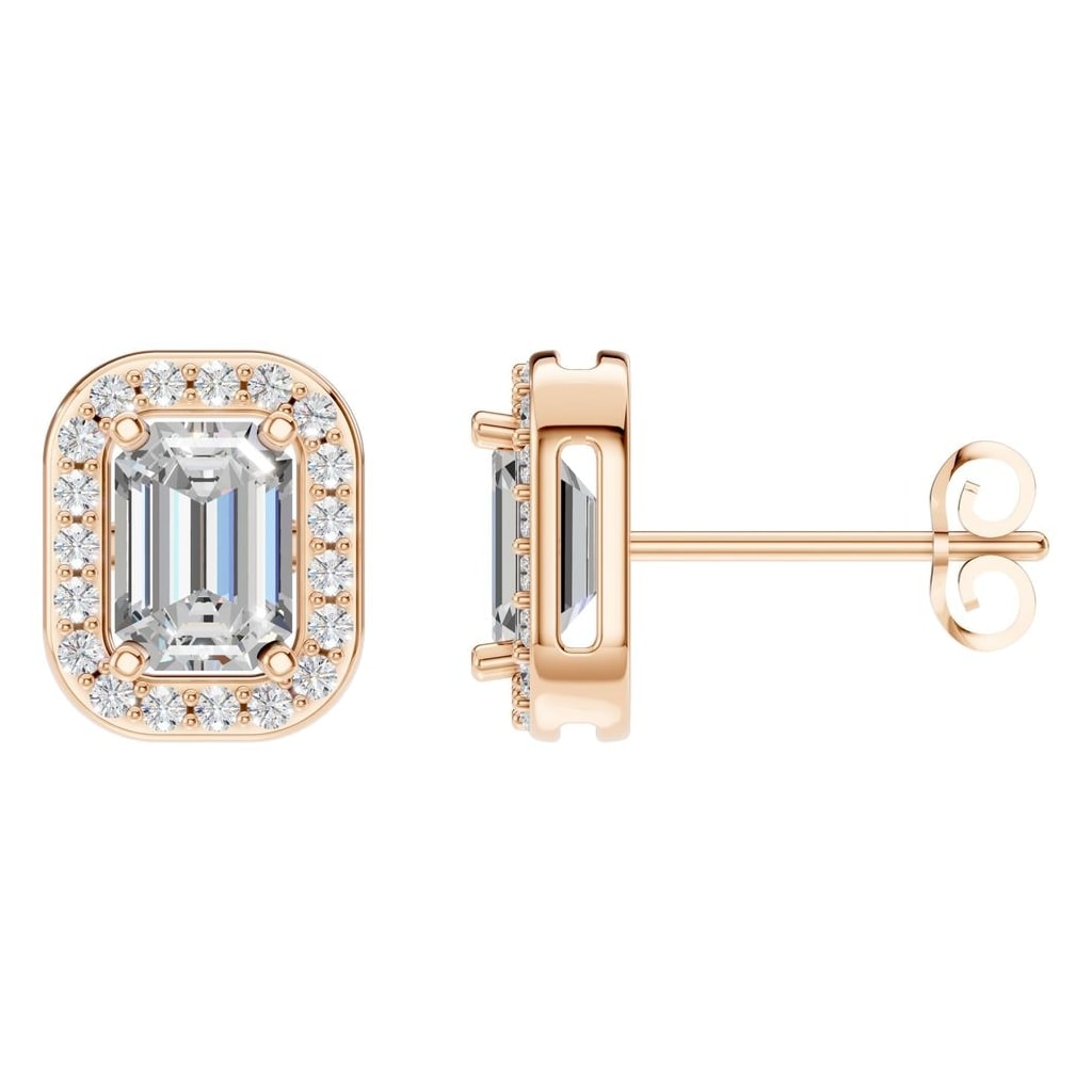 EA-3305 Rose Gold Earrings SET - Main View