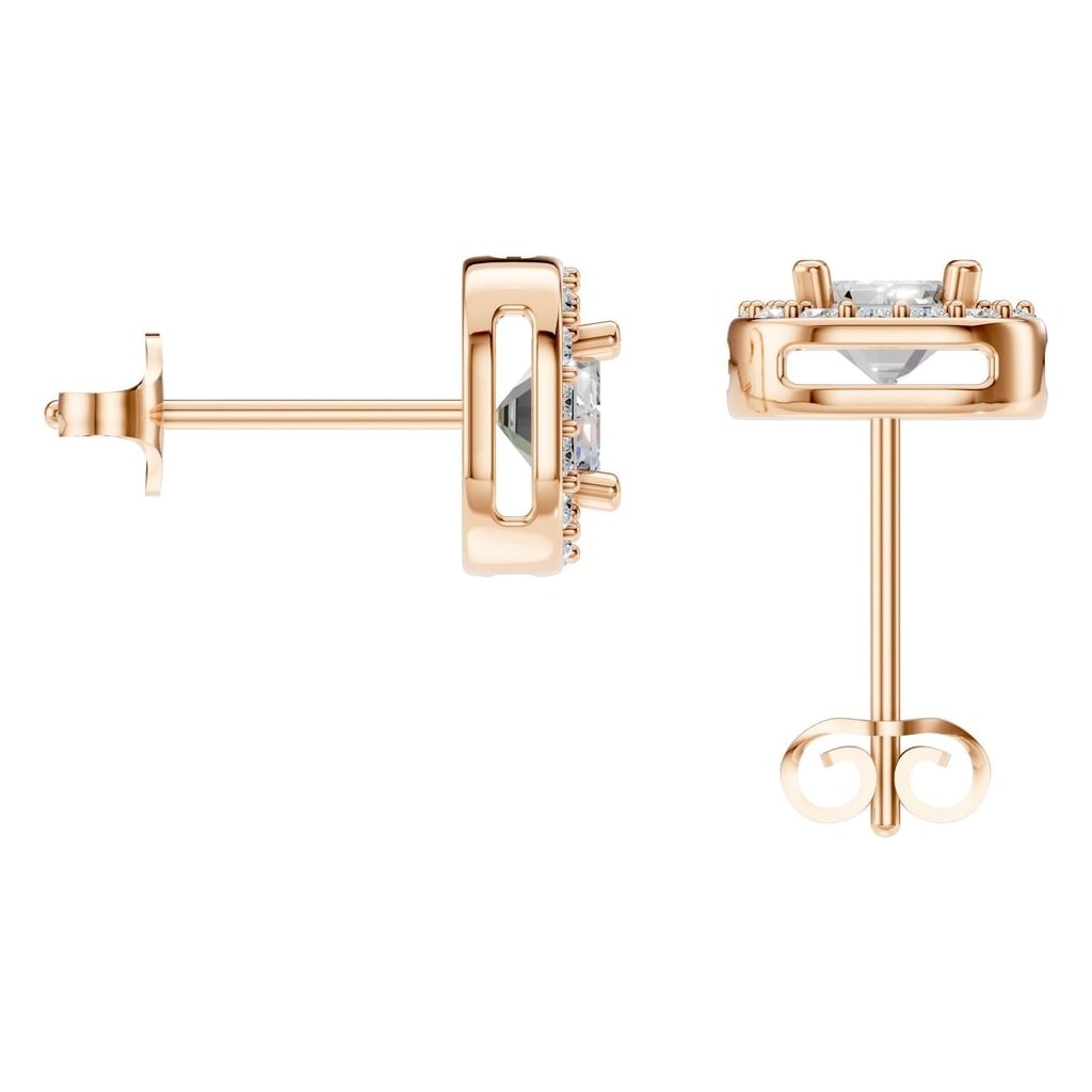 EA-3305 Rose Gold Earrings SET - BACK