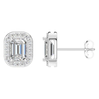 EA-3305 White Gold Earrings SET - Main View