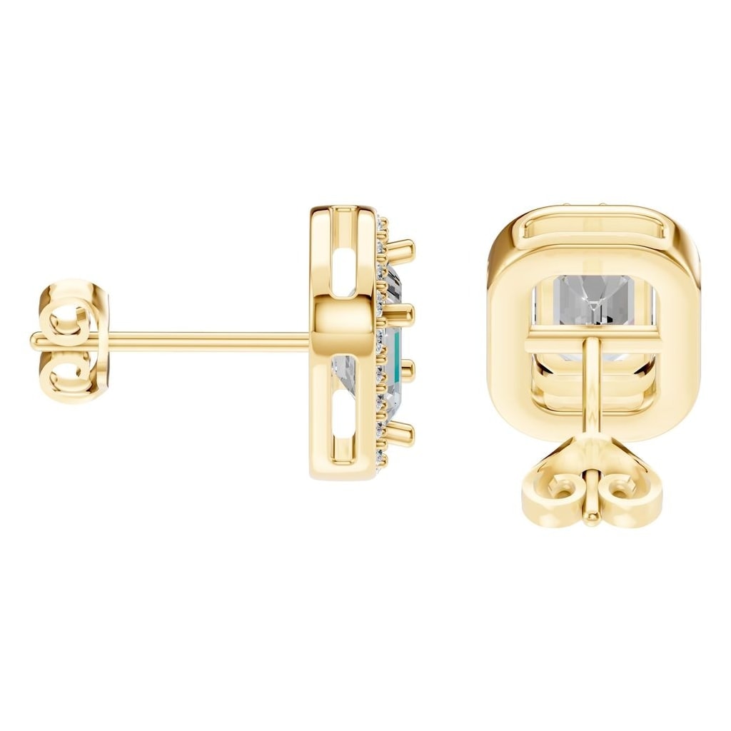 EA-3305 Yellow Gold Earrings SET - Side View