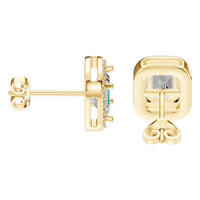 EA-3305 Yellow Gold Earrings SET - Side View