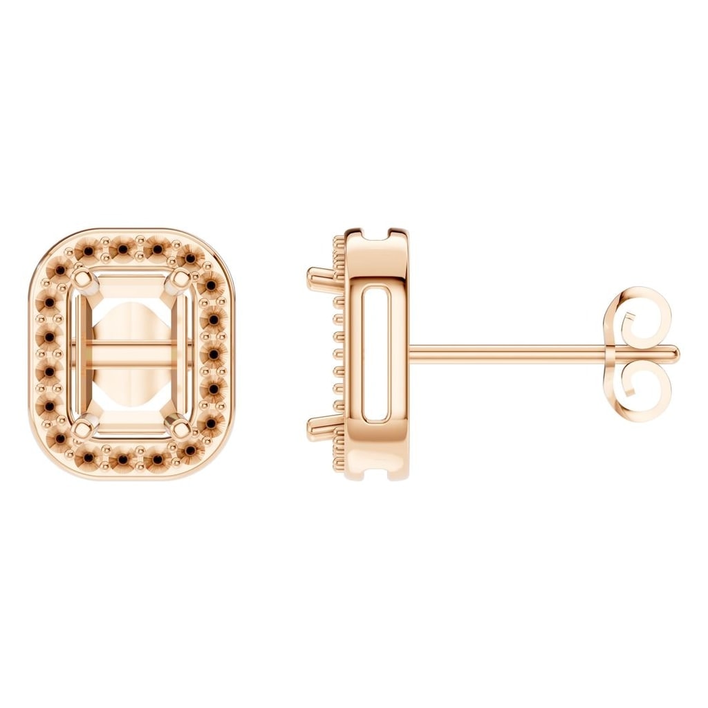 EA-3305 Rose Gold Earrings UNSET - Main View