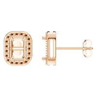 EA-3305 Rose Gold Earrings UNSET - Main View