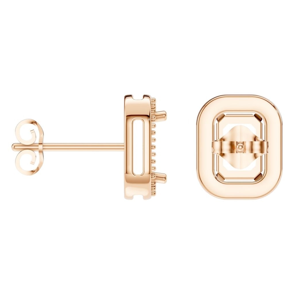 EA-3305 Rose Gold Earrings UNSET - ANGLE