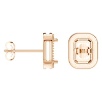 EA-3305 Rose Gold Earrings UNSET - ANGLE