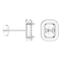 EA-3305 White Gold Earrings UNSET - ANGLE