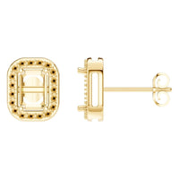 EA-3305 Yellow Gold Earrings UNSET - Main View