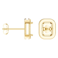EA-3305 Yellow Gold Earrings UNSET - ANGLE