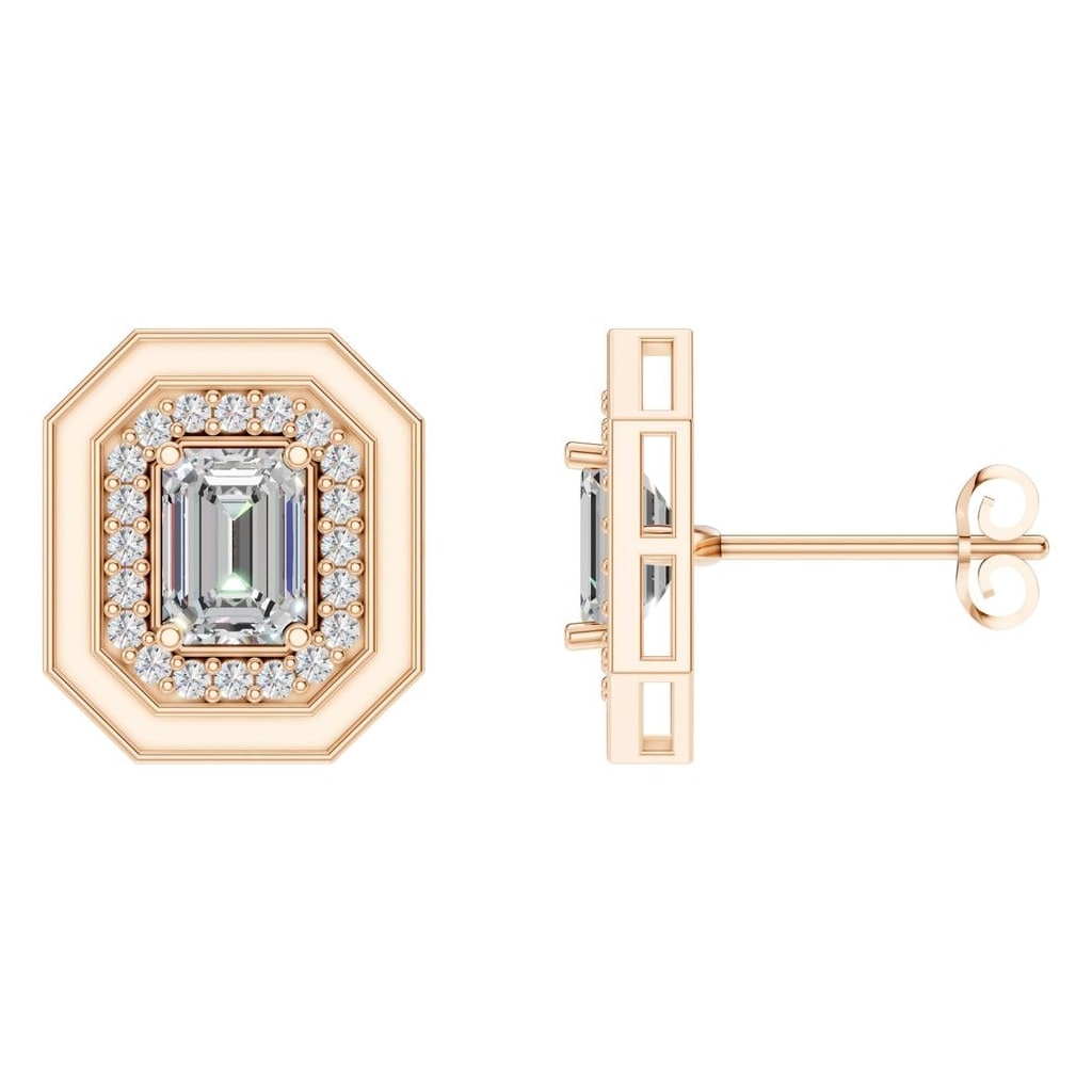 EA-3350 Rose Gold Earrings SET - Main View