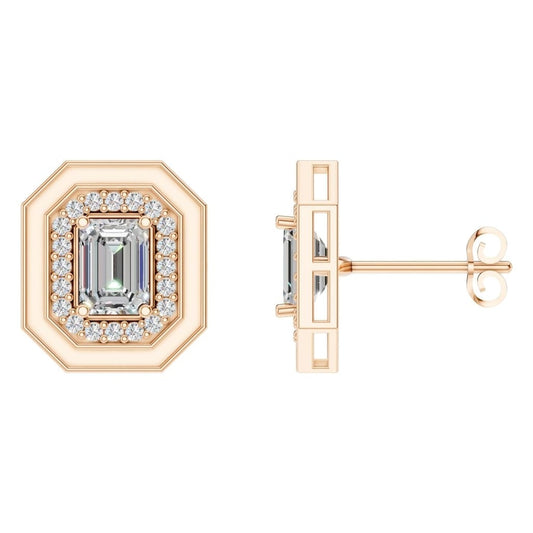 EA-3350 Rose Gold Earrings SET - Main View