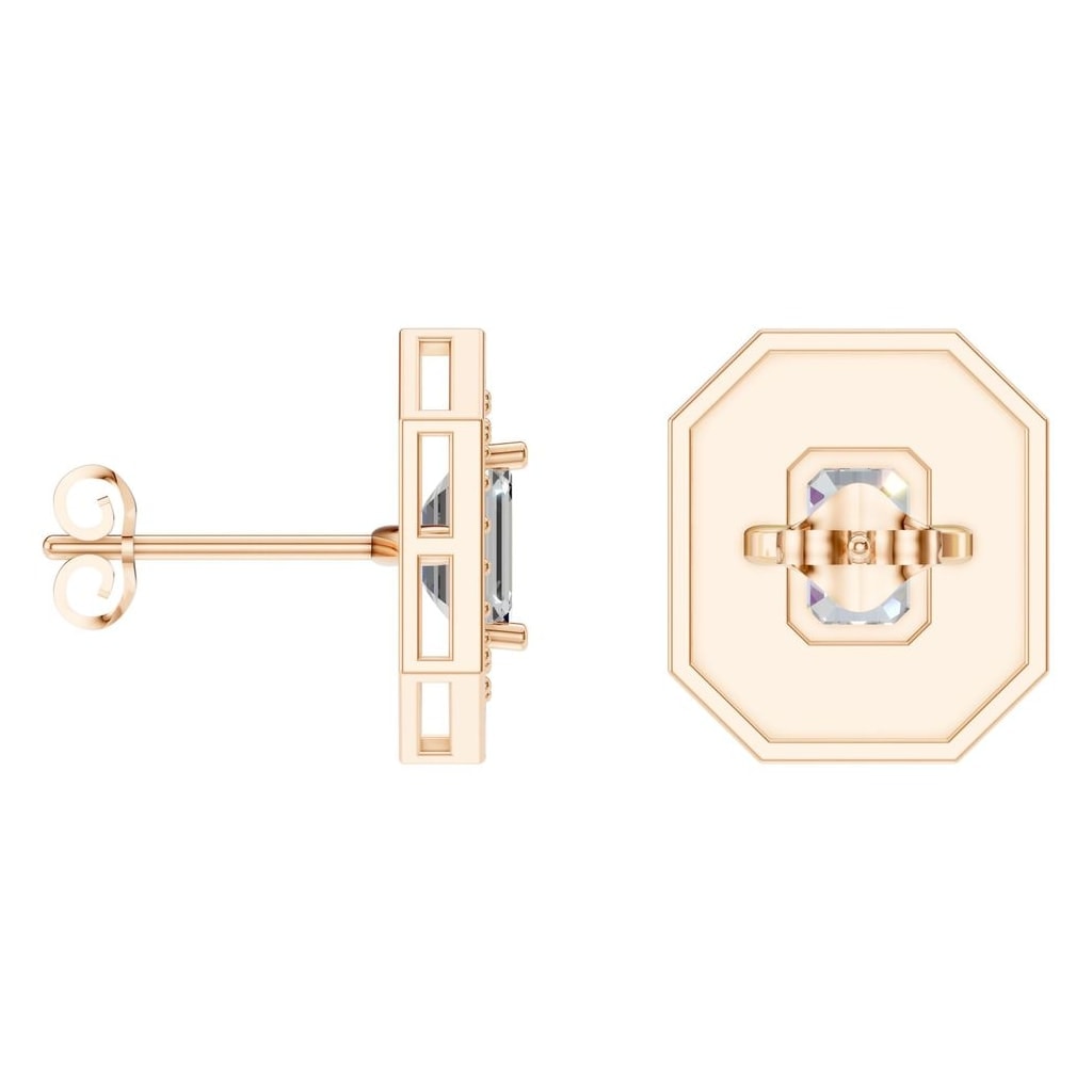 EA-3350 Rose Gold Earrings SET - ANGLE
