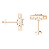 EA-3350 Rose Gold Earrings SET - BACK