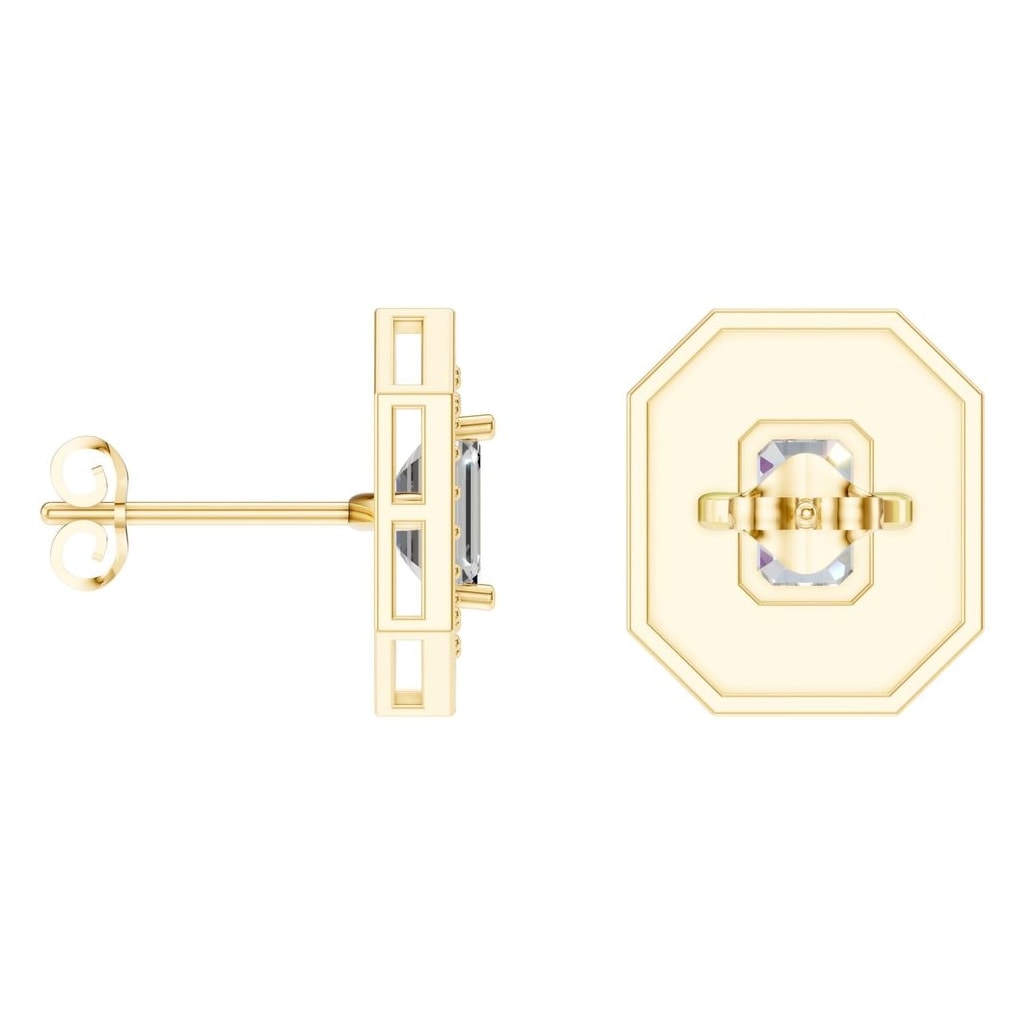 EA-3350 Yellow Gold Earrings SET - ANGLE
