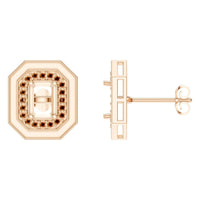 EA-3350 Rose Gold Earrings UNSET - Main View