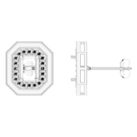 EA-3350 White Gold Earrings UNSET - Main View