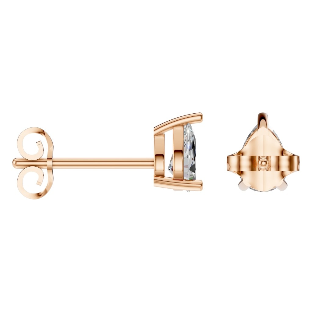 EA-4291 Rose Gold Earrings SET - ANGLE
