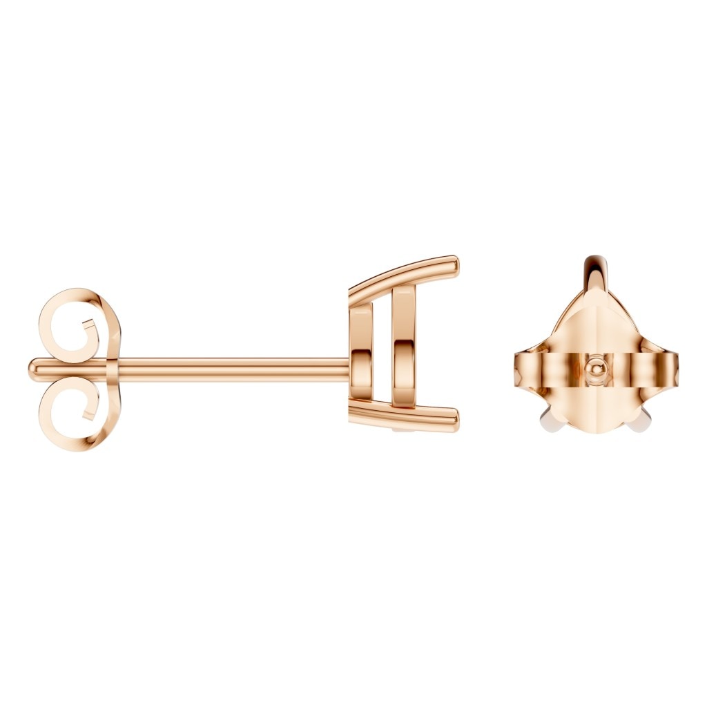 EA-4291 Rose Gold Earrings UNSET - ANGLE