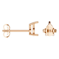 EA-4291 Rose Gold Earrings UNSET - ANGLE