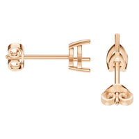 EA-4291 Rose Gold Earrings UNSET - Side View
