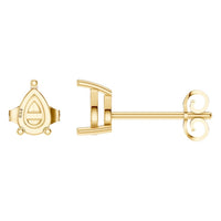 EA-4291 Yellow Gold Earrings UNSET - Main View