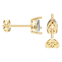 EA-4291 Yellow Gold Earrings SET - Side View