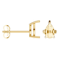 EA-4291 Yellow Gold Earrings UNSET - ANGLE