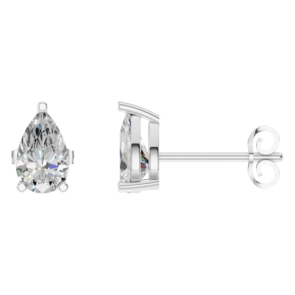 EA-4291 White Gold Earrings SET - Main View
